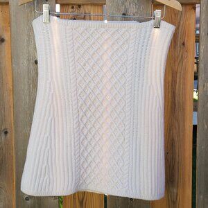 CLUB MONACO Cable Knit Skirt Women's One Size 100% Merino Wool